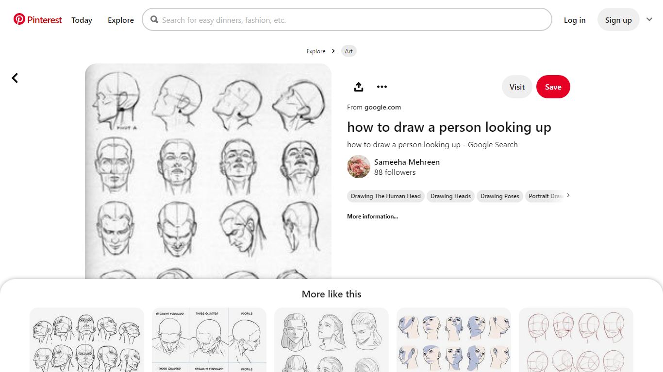 how to draw a person looking up - Google Search | Drawing the human ...